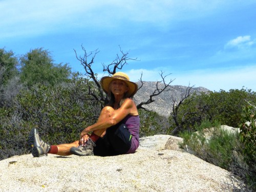 Myrna at the Pena Spring trailhead