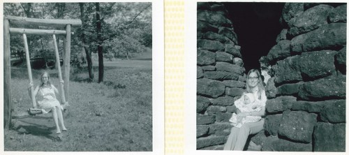 Me shortly before and just after the birth of my son David in 1968 I think the photos were taken at Bastrop State Park.