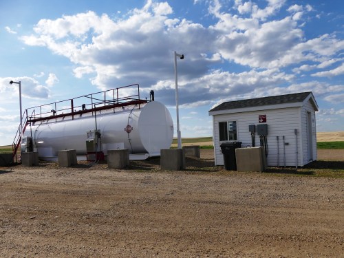 The Card Lock station in Val Marie, Saskatchewan