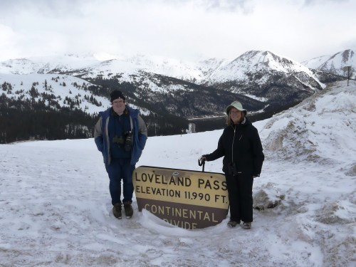 I didn't get a photo of the White-tailed Ptarmigan, so Derek and I posed to mark the occasion.